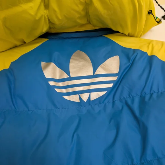 Vintage Adidas Colorblock Puffer Jacket Large - Picture 11 of 16